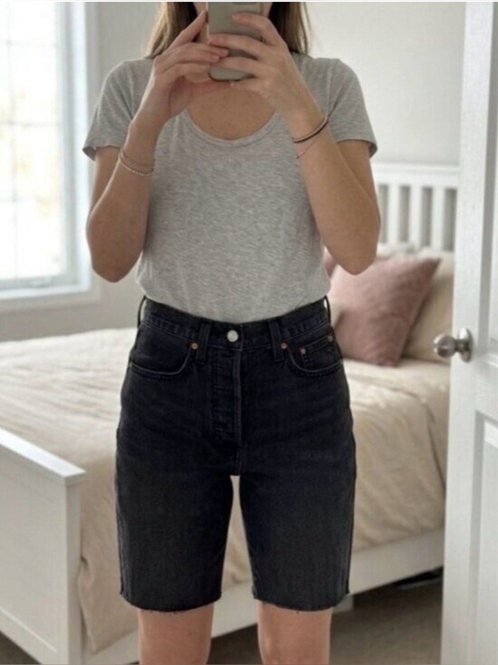 Aritzia Denim Forum The Yoko Long Short